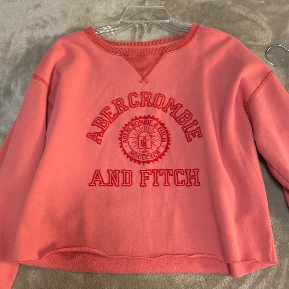 Orange with red lettering sweatshirt